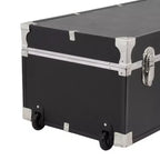 Seward Rover Valise 76 cm à roulettes avec serrure, noire : Rangement de camping à roulettes, MDF et acier, capacité de 27,2 kg