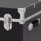 Seward Rover Valise 76 cm à roulettes avec serrure, noire : Rangement de camping à roulettes, MDF et acier, capacité de 27,2 kg