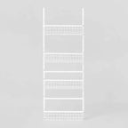 4 Tier Over-The-Door Storage Rack - Brightroom™: Adjustable Shelves, White Steel, Over Door Organizer, 4 Baskets