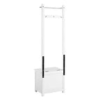 Derby Panier à Linge Banc et Porte-Serviettes Blanc - Alaterre Furniture