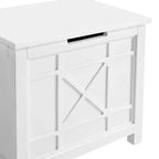 Derby Panier à Linge Banc et Porte-Serviettes Blanc - Alaterre Furniture