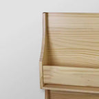 Étagère à livres pour enfants à 2 niveaux en bois naturel – Pillowfort™ : Organisateur mural de bibliothèque, blanc cassé, aucun assemblage requis