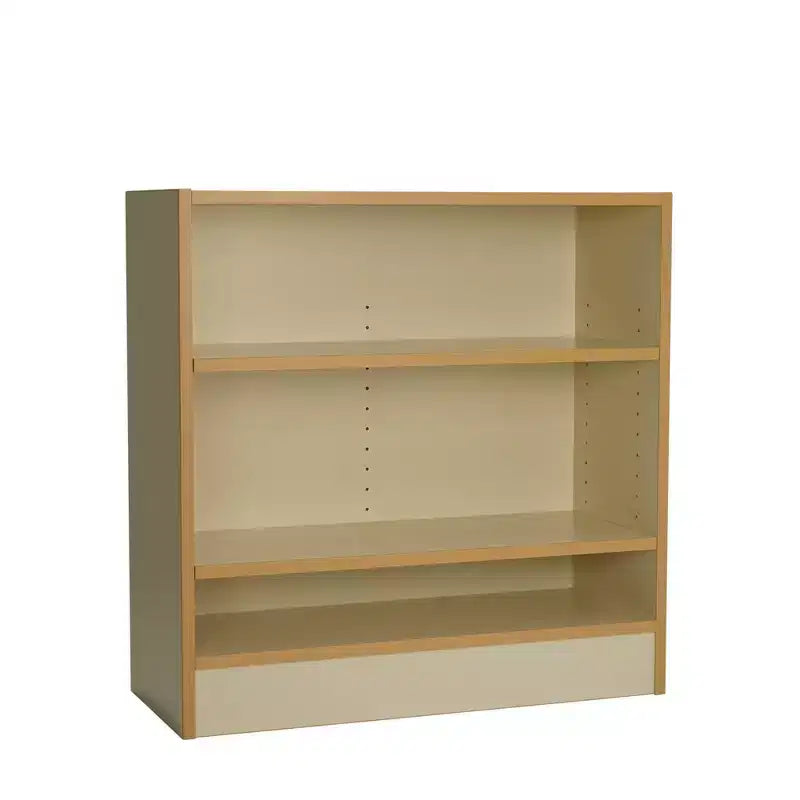 Factory Direct Partners Kids' 30" 2 Shelf Bookcase Almond Maple Wood Laminate Off White