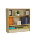 Bibliothèque enfant à 2 étagères de 30 pouces Factory Direct Partners, stratifié bois d'érable amande, blanc cassé