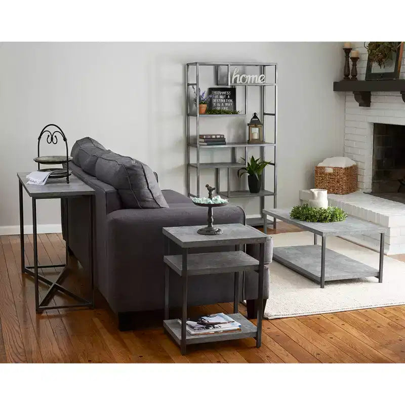 Jamestown Rectangular Coffee Table with Storage Shelf