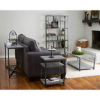 Jamestown Rectangular Coffee Table with Storage Shelf