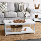 Jamestown Rectangular Coffee Table with Storage Shelf