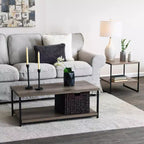 Jamestown Rectangular Coffee Table with Storage Shelf
