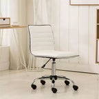 Chaise de bureau Fremo Chromel réglable à vérin pneumatique, blanche