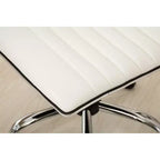 Chaise de bureau Fremo Chromel réglable à vérin pneumatique, blanche