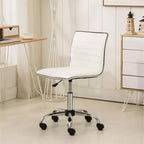 Chaise de bureau Fremo Chromel réglable à vérin pneumatique, blanche