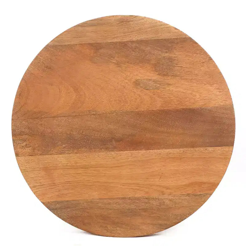 Table d'appoint ronde Christopher Knight Home Ember en bois de manguier, doré/naturel