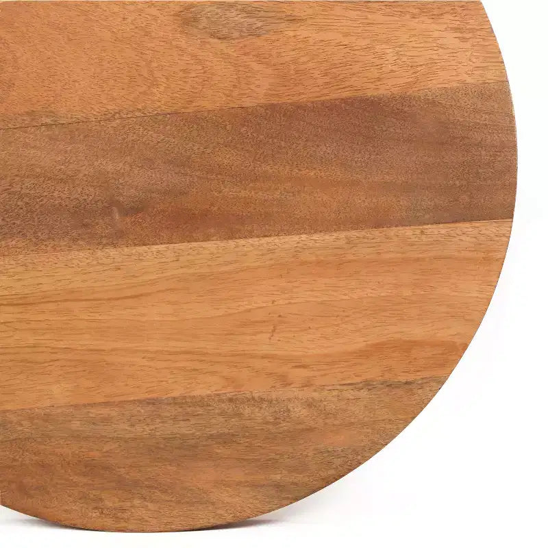 Table d'appoint ronde Christopher Knight Home Ember en bois de manguier, doré/naturel