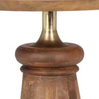 Table d'appoint ronde Christopher Knight Home Ember en bois de manguier, doré/naturel