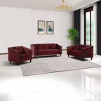 AndMakers 3-Piece Microfiber Living Room Set