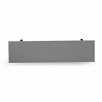 Banc de salle à manger moderne HomeStock X-Style avec siège en bois, 60x15x18 pouces, noir/gris