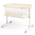 Kinder King Portable Baby Bassinet with Wheels, All-Mesh Bedside Sleeper, Newborn Crib with Removable Soft Mattress