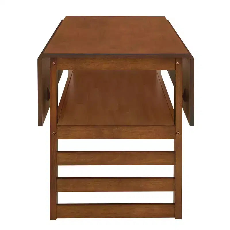 ModernLuxe Ensemble Table à Manger Extensible 5 Pièces pour 4 Personnes, Ensemble de Salle à Manger avec Abattants, Étagère de Rangement et 4 Chaises Rembourrées