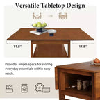 ModernLuxe Ensemble Table à Manger Extensible 5 Pièces pour 4 Personnes, Ensemble de Salle à Manger avec Abattants, Étagère de Rangement et 4 Chaises Rembourrées