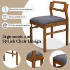 ModernLuxe Ensemble Table à Manger Extensible 5 Pièces pour 4 Personnes, Ensemble de Salle à Manger avec Abattants, Étagère de Rangement et 4 Chaises Rembourrées