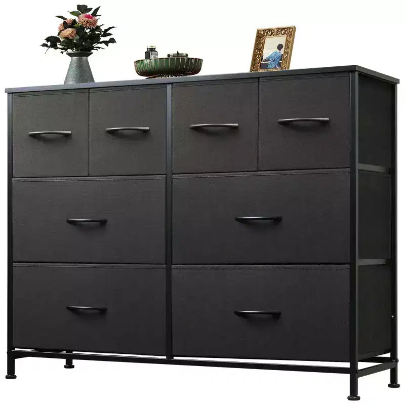 Commode à 8 tiroirs GALAXHERO, commode de rangement large en tissu pour chambre à coucher, placard, entrée