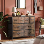 Commode à 8 tiroirs GALAXHERO, commode de rangement large en tissu pour chambre à coucher, placard, entrée
