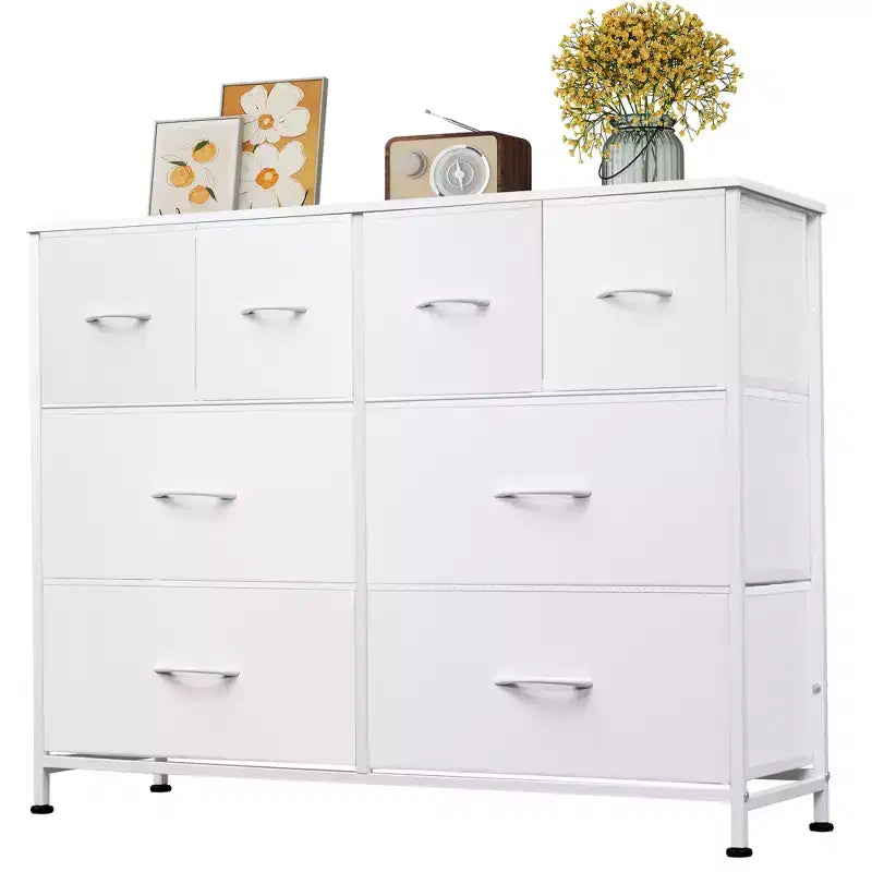 Commode à 8 tiroirs GALAXHERO, commode de rangement large en tissu pour chambre à coucher, placard, entrée
