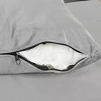 Sectionnel moderne en L Whisen 105 avec pouf de rangement et 2 coussins