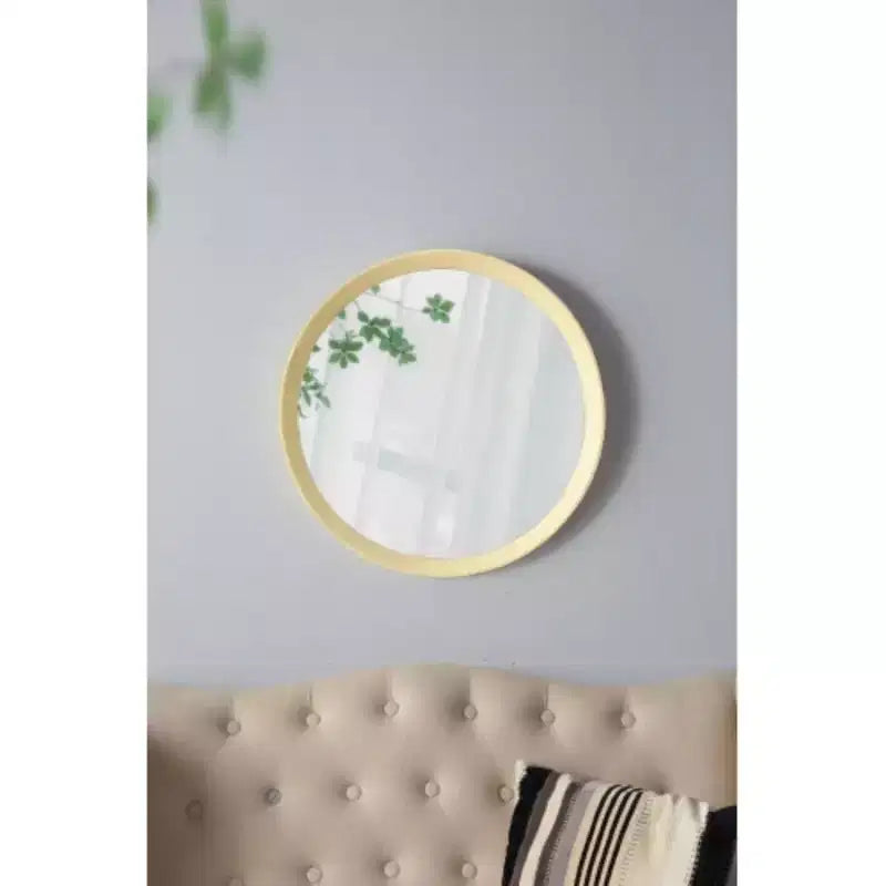 Miroir mural en bois de manguier de style décoratif de transition, 20x1,5, avec cadre en bois de manguier massif pour salle de bain