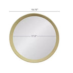 Miroir mural en bois de manguier de style décoratif de transition, 20x1,5, avec cadre en bois de manguier massif pour salle de bain