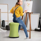 Chaise oscillante VEVOR, réglable en hauteur (19,3-25 pouces) avec housse en tissu, siège oscillant flexible en fer et éponge, pour les 12-18 ans, vert