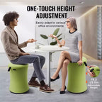 Chaise oscillante VEVOR, réglable en hauteur (19,3-25 pouces) avec housse en tissu, siège oscillant flexible en fer et éponge, pour les 12-18 ans, vert