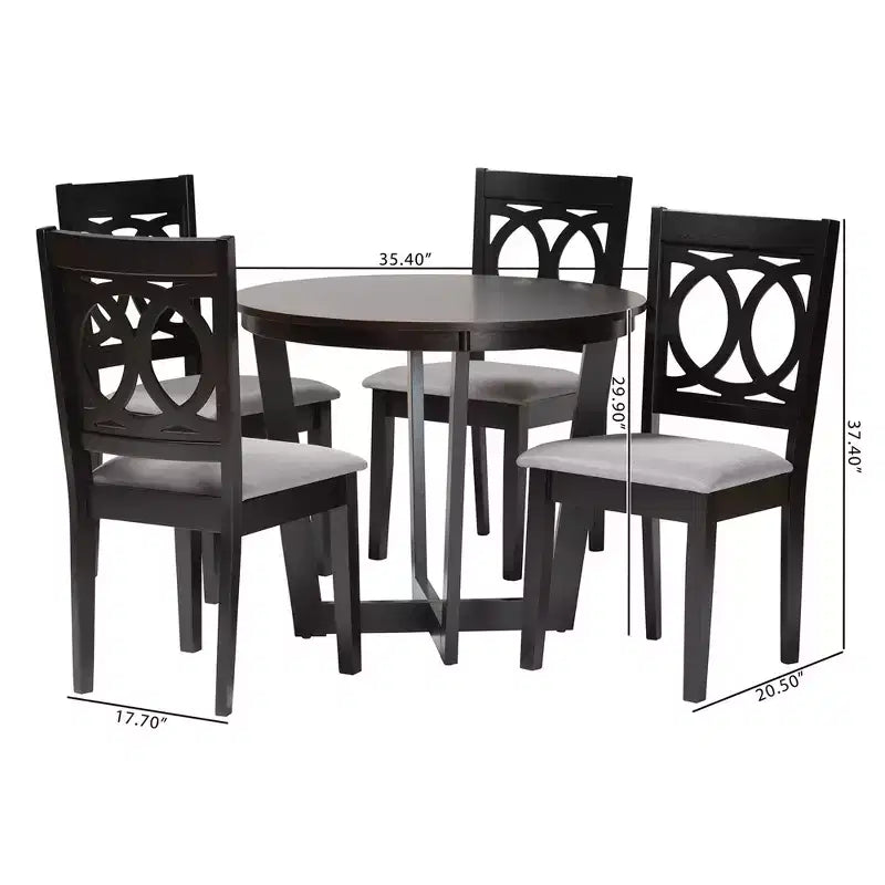 Kara Upholstered Dining Set