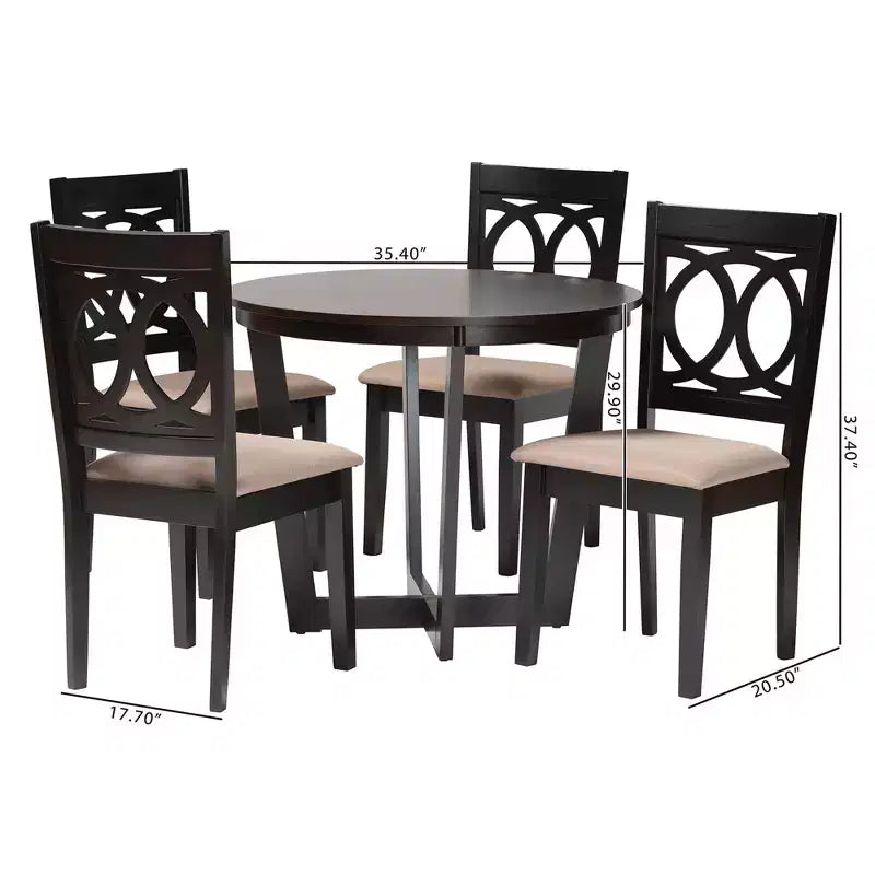 Kara Upholstered Dining Set