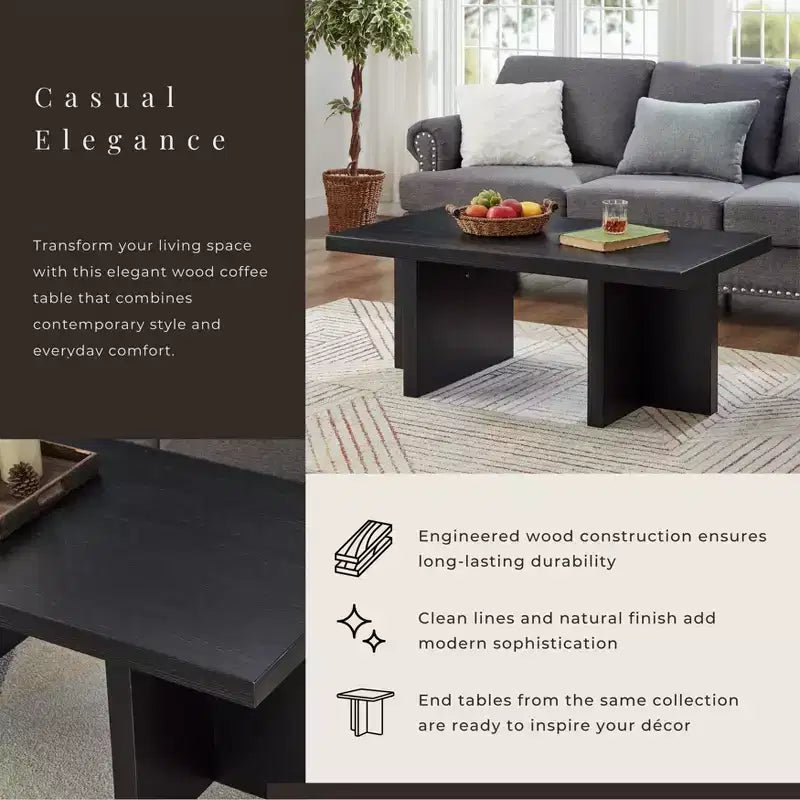 Table basse contemporaine Roundhill Furniture Mchome