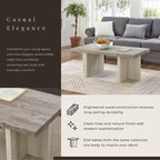 Table basse contemporaine Roundhill Furniture Mchome