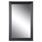 HomeRoots 26 Black Beveled Lines Framed Accent Mirror