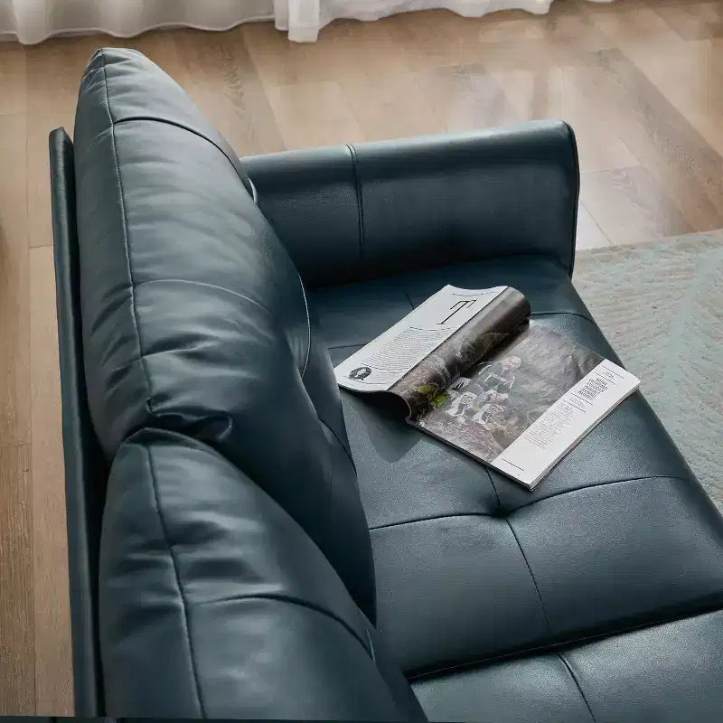 TYBOATLE 61 Causeuse/Canapé d'Angle et Fauteuil Capitonnés Mid-Century Modern, Ensemble Canapé de Luxe en Similicuir pour Salon, Chambre ou Bureau