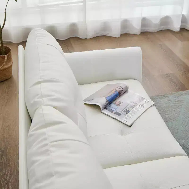 TYBOATLE 61 Causeuse/Canapé d'Angle et Fauteuil Capitonnés Mid-Century Modern, Ensemble Canapé de Luxe en Similicuir pour Salon, Chambre ou Bureau
