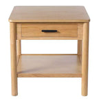 END TABLE K/D WITH 1 DRAWER,NATURAL COLOR