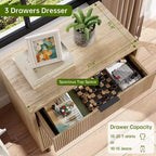 Commode moderne cannelée à 3/5/6 tiroirs avec pieds en métal, meuble de rangement en bois, table de chevet pour chambre à coucher, entrée, couloir
