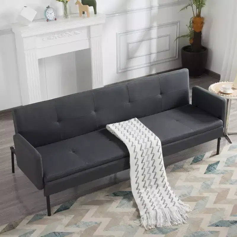 Canapé-lit futon convertible MAYEERTY 74.8 avec dossier réglable sur 5 positions