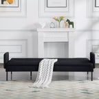 Canapé-lit futon convertible MAYEERTY 74.8 avec dossier réglable sur 5 positions