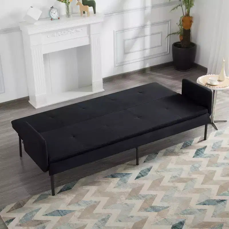 Canapé-lit futon convertible MAYEERTY 74.8 avec dossier réglable sur 5 positions