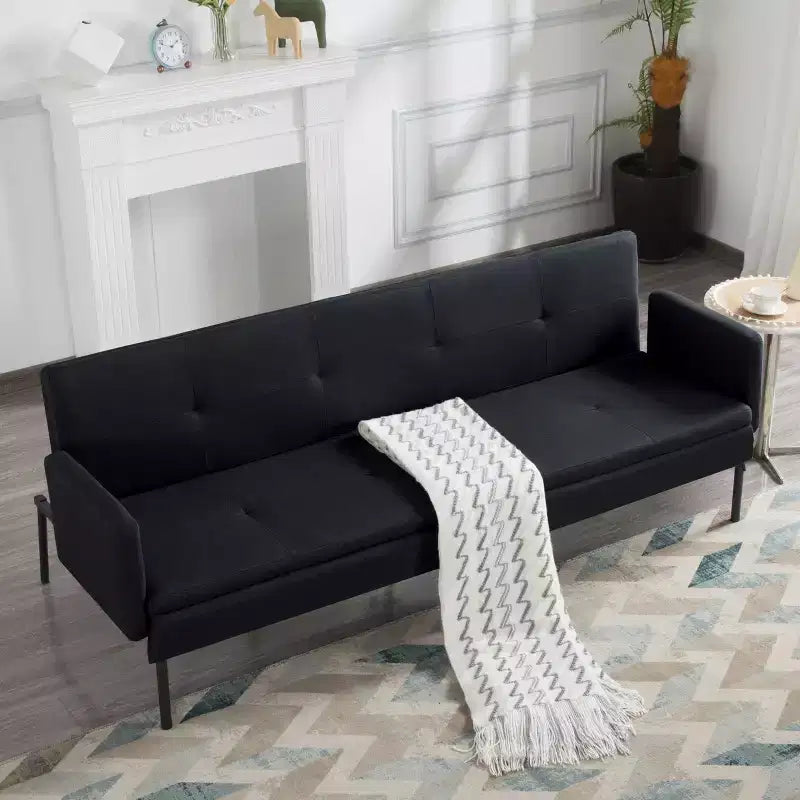 Canapé-lit futon convertible MAYEERTY 74.8 avec dossier réglable sur 5 positions