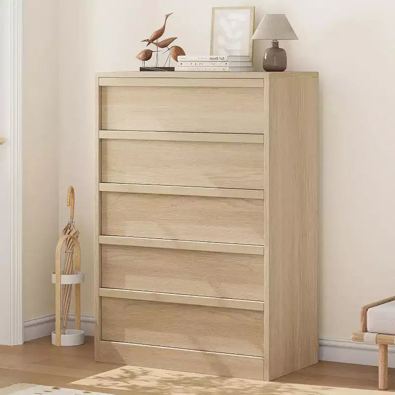 Commode en bois GustoWave, commode à tiroirs avec grands tiroirs de rangement pour chambre à coucher, salon, chambre d'enfant, entrée