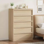Commode en bois GustoWave, commode à tiroirs avec grands tiroirs de rangement pour chambre à coucher, salon, chambre d'enfant, entrée