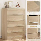 Commode en bois GustoWave, commode à tiroirs avec grands tiroirs de rangement pour chambre à coucher, salon, chambre d'enfant, entrée