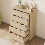 GustoWave Wooden Dresser, Drawer Dresser with Large Drawers Storage for Bedroom, Living Room, Nursery, Entryway