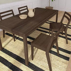 Lot de 4 chaises de salle à manger Now Furniture, chaises de cuisine modernes en bois massif